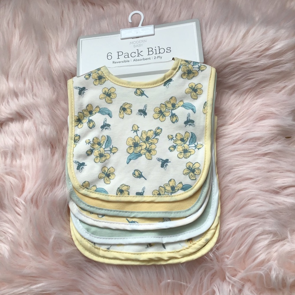 👶Modern Baby 6 Pack Bibs 🆕